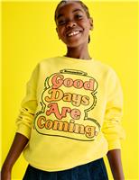 Cotton Rich YoungMinds Good Days Sweatshirt (2-16 Yrs)