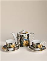Striped Floral Teapot Gift Set