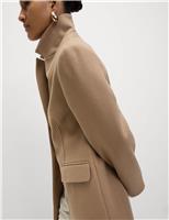 Darted Revere Collar Longline Coat