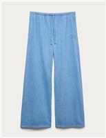 Cotton Rich Wide Leg Lounge Joggers