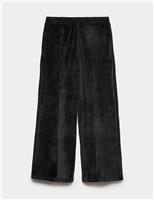 Velour Flared Leg Joggers