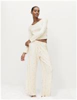 Pointelle Printed Pyjama Set