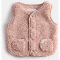 Borg Snap-Button Gilet (0-3 Yrs)