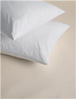 2pk Pure Cotton Quilted Pillow Protectors
