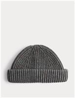 Fisherman Ribbed Beanie Hat