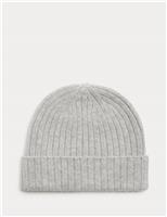 Pure Cashmere Knitted Beanie Hat
