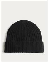 Pure Cashmere Knitted Beanie Hat