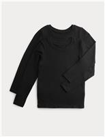 M&S 2 Pack Heatgen Thermal Lightweight Tops (2-14 Yrs) Ivory