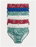7 Pack Pure Cotton Stars Briefs (2-8 Years)