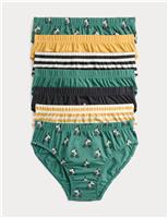 7 Pack Pure Cotton Dog & Striped Briefs (2-8 Years)