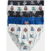 M&S 5 Pack Pure Cotton Marvel Avengers Briefs (2-8 Yrs) Multi