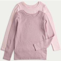 M&S 2 Pack Heatgen Thermal Tops (2-14 Yrs) Pink Mix