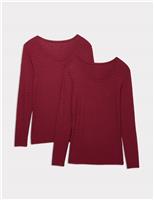 2pk Heatgen Thermal Jacquard Tops