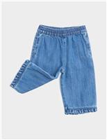 Cotton Rich Denim Frill Hem Jeans (0-3 Years)