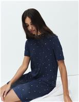 Cotton Modal Printed Minishirt