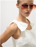 Pure Cotton Bow Round Neck Vest