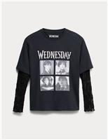 Cotton Rich Wednesday Lace T-Shirt (6-16 Yrs)