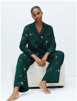Dream Satin Cocktail Print Pyjama Set