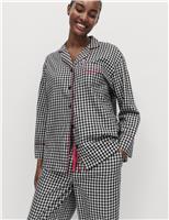 Pure Cotton Family Christmas Gingham Pyjama Set