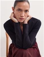 Cotton Modal Blend V-Neck Top