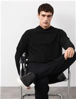 Autograph Pure Cashmere Knitted Hoodie Black