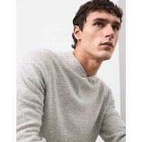 Autograph Pure Cashmere Knitted Hoodie Grey