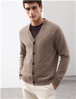 Cashmere Wool Blend Heavy Knit Cardigan