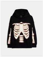 Cotton Rich Halloween Skeleton Hoodie (6-16 Yrs)