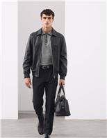 Pure Cotton Jacquard Polo Shirt