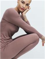 Modal Rich Thermal Long Sleeve Top with Cashmere