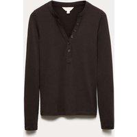 Marled Jersey Henley Top