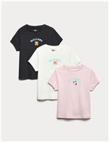 3pk Cotton Rich Squishmallows T-Shirts (5-12 Yrs)