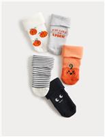 5pk Cotton Rich Halloween Socks (0-3Yrs)