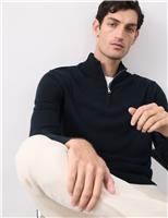 Pure Cashmere Half Zip Jumper