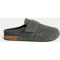 M&S Corkbed Mule Slippers with Freshfeet Grey