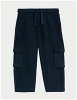 Pure Cotton Textured Cargo Trousers (2-8 Yrs)