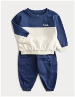 2pc Sweatshirt Cargo Outfit (0-6 Yrs)