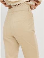 Cotton Rich Cord Straight Leg Trousers with Modal