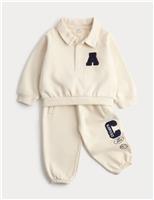 2pc Cotton Rich Collared Outfit (0 Mths-3 Yrs)