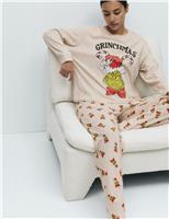 Pure Cotton Jersey Grinch Pyjama Set