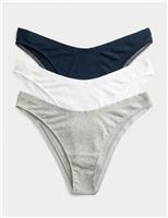 3pk Cotton Rich Rib Miami Knickers
