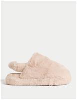 Faux Fur Mule Slippers