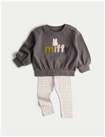2pc Cotton Rich Miffy Sweat Outfit (0-3 Yes)