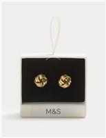 Gold Tone Knot Cufflinks