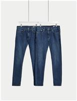 2 Pack Slim Fit Stretch Jeans