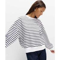 Pure Cotton Striped Sweatshirt