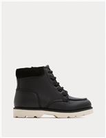 Kids Chunky Lace Up Ankle Boots (4 Small - 7 Large)