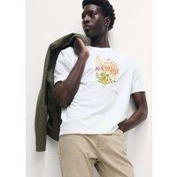 Pure Cotton Flower Graphic T-Shirt
