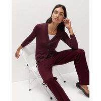 Pure Merino V-Neck Button Front Cardigan