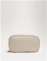 Medium Faux Leather Cosmetic Bag